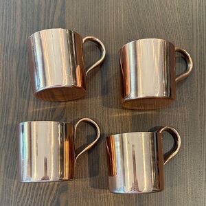 Set of 4 Modern Moscow Mule Cups